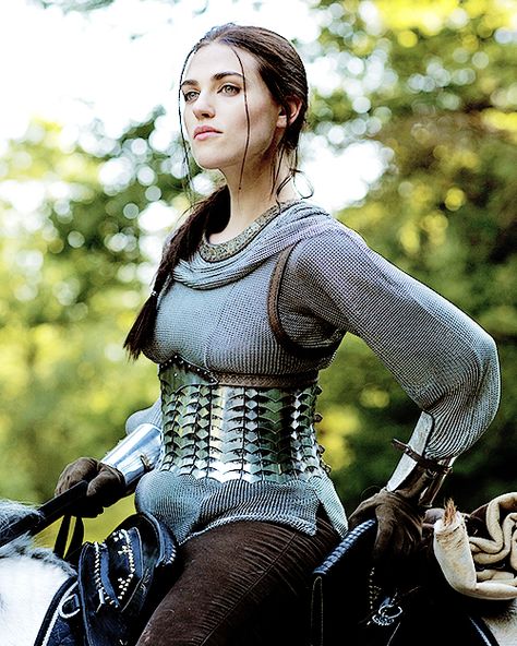 Chainmail Armor, Merlin Morgana, Merlin Cast, Female Armor, Heroic Fantasy, Lena Luthor, Female Knight, Katie Mcgrath, Fantasy Armor