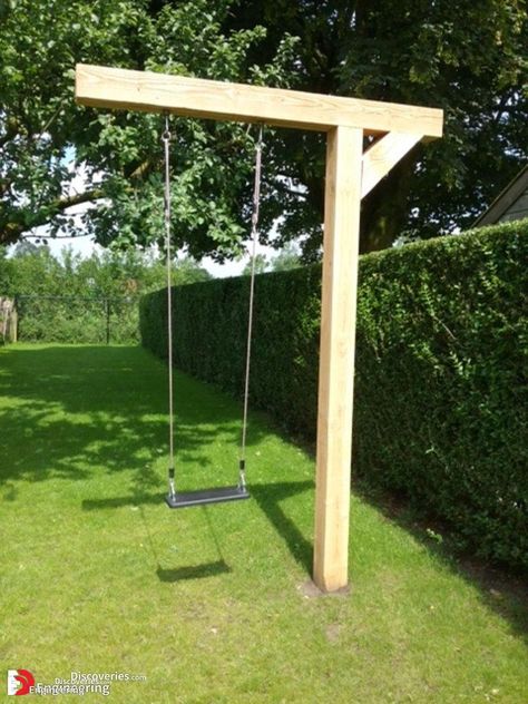 Impressive Garden Swing Ideas To Get Comfort In Relaxing - Engineering Discoveries Backyard Playset, Outdoor Island, Backyard Hammock, Backyard Swings, Garden Swing Seat, Wooden Swing, Natural Playground, Garden Swing, Backyard Playground