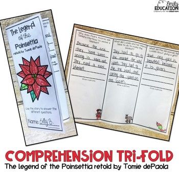 The Legend of the Poinsettia Google, Seesaw and Print - Emily Education Poinsettia Activities For Kids, Legend Of The Poinsettia, Tomie Depaola, Holidays Around The World, Book Study, Anchor Charts, Teachers Pay Teachers, Poinsettia, First Grade