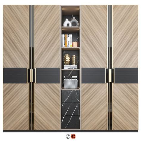 Wardrobe 3dmodel download free, where clothes are hung Wall Wardrobe Design, Model Furniture, Wardrobe Door Designs, Dressing Table With Chair, Kitchen Wall Lights, Tv Room Design, Wardrobe Interior Design, Decorative Plaster, 3d Panels