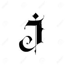 J Gothic Letter, J Drawing Letter, J Tattoo Design, J Font Letter, Letter J Drawing, Letra J Aesthetic, J Letter Tattoo Design, Ej Logo, J Font