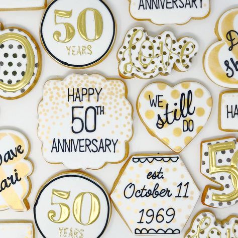 50s Anniversary Party Ideas, 50 Th Anniversary Decorated Cookies, 50th Anniversary Cookie Ideas, 50th Wedding Anniversary Cookie Ideas, 50th Anniversary Cookies Decorated, 50th Wedding Anniversary Cookies, 50th Anniversary Cupcakes, 50th Wedding Anniversary Party Ideas, 50th Anniversary Party Ideas