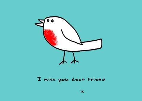 Missing My Friend, Robin Redbreast, Miss You Already, My Other Half, Cold Shower, Bestest Friend, Doodle Lettering, Art Life, Early Bird