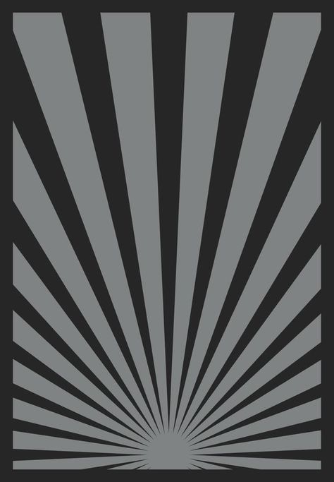 Vintage Monochrome Gray Sunburst Stripes Poster With Rays Centered at the Bottom. Retro Inspired Grunge Sun Bursts Vertical Poster Template. Monochrome Posters, Vector Texture, Vertical Poster, Poster Ideas, Poster Template, Retro Inspired, Stripes, Clip Art, Branding