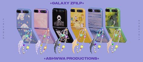 ASHwwa_SAMSUNG Galaxy Z Flip (L+R) | ASHwwa on Patreon Los Sims 4 Mods, Sims 4 Tsr, Cc Sims4, Sims Packs, The Sims 4 Pc, Sims 4 Anime, Sims 4 Clutter, The Sims 4 Packs, Sims 4 Expansions