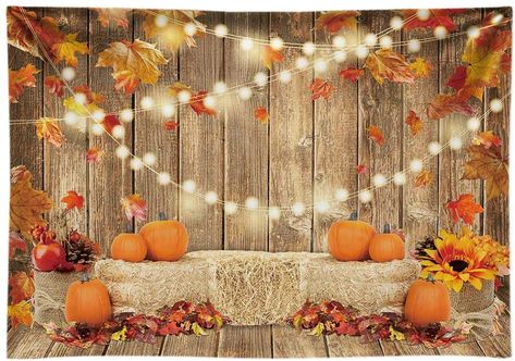 Thanksgiving Photography, Fall Photo Booth, Diy Fotokabine, Pumpkin Photography, Background Sunflower, Fall Backdrops, Thanksgiving Party Decorations, Thanksgiving Harvest, Photo Booth Prop