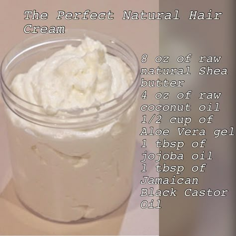 Natural Hair Cream, Hair Practice, Shea Butter Recipes, Hair Problem, Best Natural Hair Products, Whipped Shea Butter, Hair Care Recipes, Homemade Hair Products, Anti Aging Face Cream