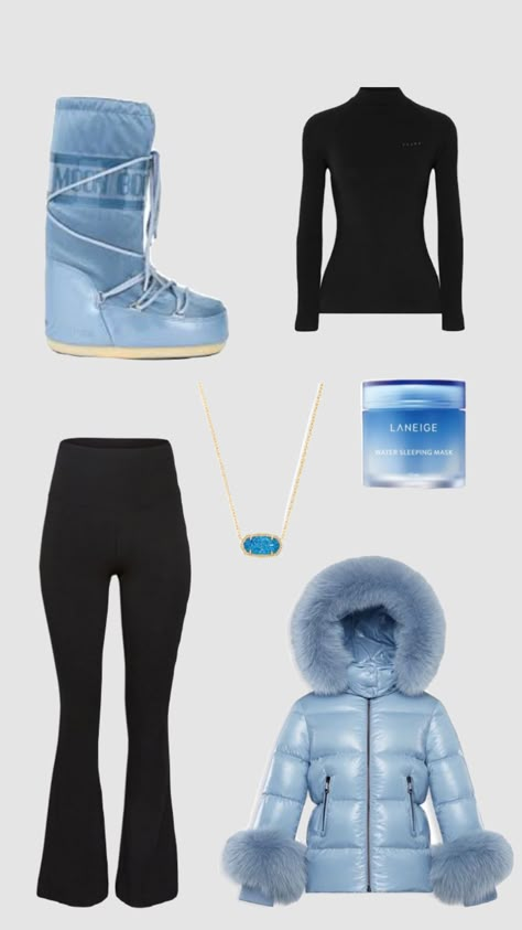 Skiing Moodboard, Moonboot Outfit, Cabin Trip Outfit, Skiing Fits, Snow Outfit Inspo, Ski Resort Outfit, Ski Store, Ski Fits, Ski Trip Outfit