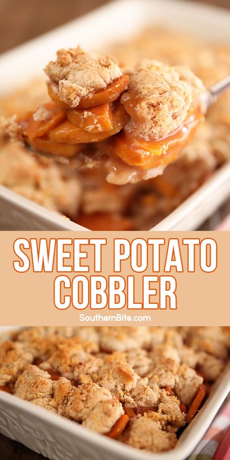 Sweet Potato Cobbler, Perfect Potatoes, Sweet Potato Crisps, Southern Foods, Sweet Potato Dessert, Cooking Desserts, I Heart Recipes, Crescent Recipes, Egg Allergy