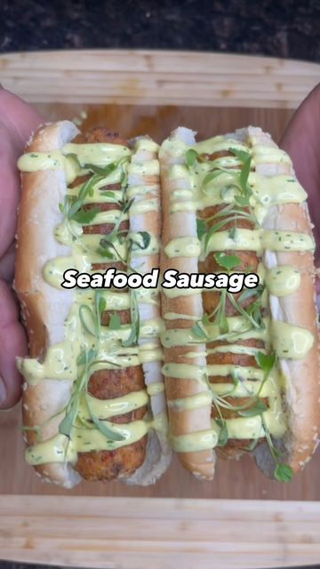 The Bléu Kitchen on Instagram Fish Sausage Recipe, Seafood Sausage Recipe, Seafood Sausage, Vegan Seafood, Sausage Recipe, Health Is Wealth, Sausage Recipes, Seafood Dishes, Drinks Recipes