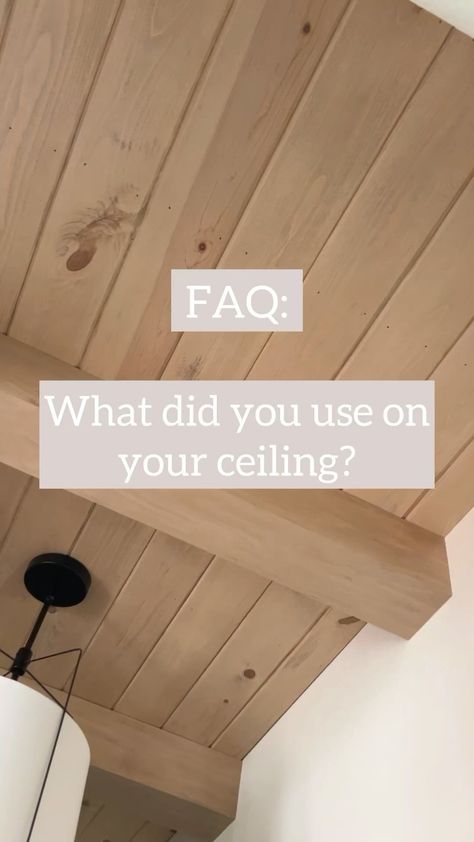 Paige Bower | Budget DIY + Custom Carpentry + Design | ✨ Most Asked Question: What all did we use on our ceiling here? ✨ We used pine tongue & groove + clear pine for the faux beams. I sanded… | Instagram Custom Carpentry, Office Shed, Tongue And Groove Ceiling, Faux Beams, Home Building Tips, House Color Palettes, Most Asked Questions, Budget Diy, Tongue And Groove