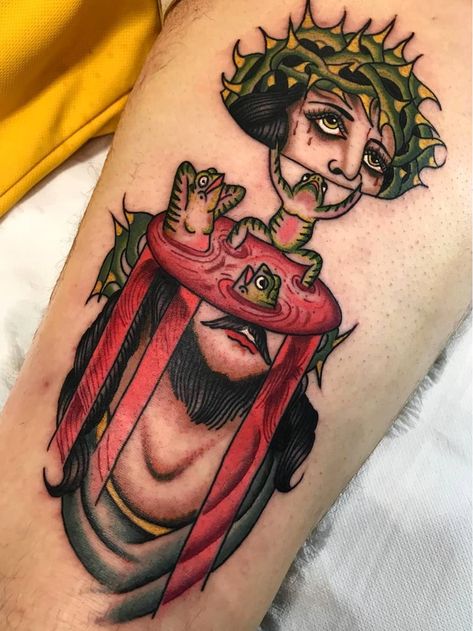 Small Strange Tattoos, Dharma Tattoo, Shrunken Head Tattoo, Blood Tattoo, Wizard Tattoo, Harley Tattoos, Traditional Tattoo Inspiration, Vintage Tattoo Design, Clown Tattoo