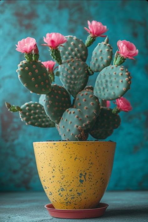 Cactus Photos, Cactus Paintings, Cactus House Plants, Terrasse Design, Desert Landscapes, Prickly Pear Cactus, Cactus Art, Cactus Flowers, Cactus Y Suculentas