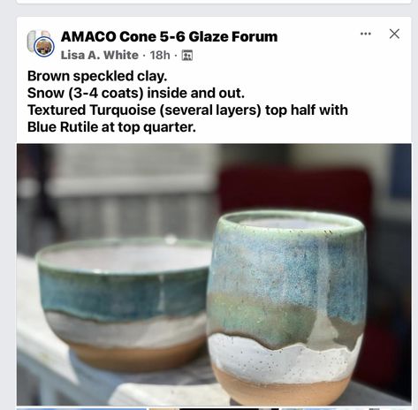 Glazes On Standard 112 Clay, Pottery Colors, Glaze Combos, Glaze Ideas, Amaco Glazes, Pottery Glazes, Glazes For Pottery, Clay Pottery, Ceramic Pottery