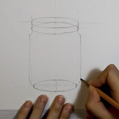 A Mason Jar Drawing. Step By Step Tutorial. – Maya Galleas How To Draw A Mason Jar, Mason Jar Drawing, Jar Drawing, Rules And Laws, Jar Of Jam, Hey Friend, Drawing Step By Step, Jar Art, Drawing Step