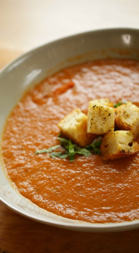 Roasted Tomato and Eggplant Soup that tastes like…Edit description