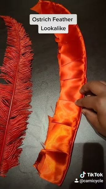 Feather Tutorial using Ribbon | Nandu Feather | DIY | Recycled Crafts | ... Fabric Feathers Diy, Diy Feather Wings, Diy Recycled Crafts, Diy Feather Decor, Making Feathers, Women Positivity, Feather Tutorial, Diy Feathers, Feathers Diy