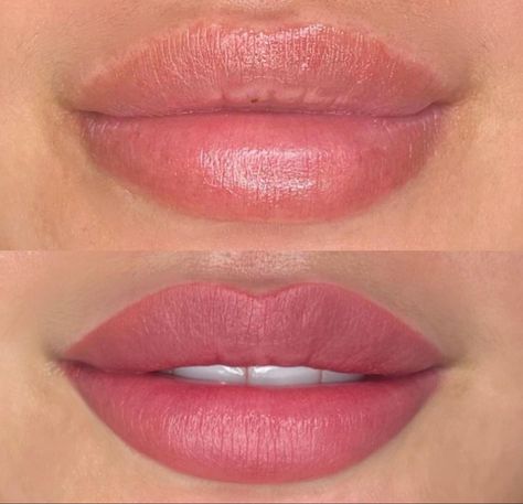 Lip Blushing Aesthetic, Lip Tint Tattoo, Lip Blushing Colors, Lip Blushing Tattoo Colors, Tint Tattoo, Lip Color Tattoo, Lip Permanent Makeup, Lip Blushing, Micro Blading