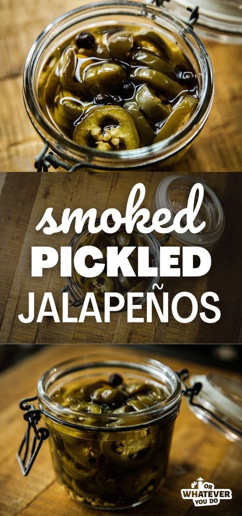 Smoked Pickled Jalapeños Pickling Peppers, Fermentation Station, Traeger Smoker, Pickled Jalapenos, Peter Piper, Pickled Peppers, Outdoor Cooking Recipes, Smoked Jalapeno, Best Pickles