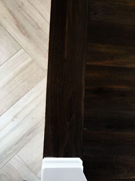 Wood To Wood Floor Transition, Mixing Wood Floors In Different Rooms, Mixed Hardwood Floors, Moving Into A New House, Wood Floor Colors, Plank Tiles, Real Wood Floors, Floor Kitchen, Wood Floors Wide Plank