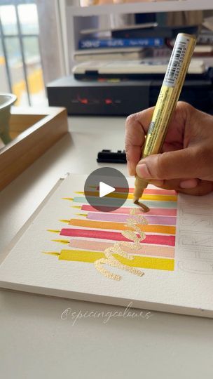 174K views · 3.2K reactions | Lets try the trending gold pen ✨! These are so shiny and bright. #watercolourcards #christmascards #christmasgifts #giftwraping #giftcards #christmas2024 #christmasgiftideas #handmadecards #merrychristmas #viralartideas #creativeart #CreativeDIY | spicingcolours Christmas Easy, Gold Pen, Easy Cards, Watercolor Cards, Crafting Ideas, Simple Cards, Watercolor Flowers, Holiday Crafts, Art Drawing