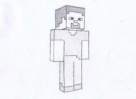 Minecraft is my favorite game and to play it ps3 or PC is what i play it on How To Draw Steve, Draw Minecraft, Minecraft Coloring Pages, Minecraft Drawings, Minecraft Steve, Minecraft Pictures, Cartoon Drawing Tutorial, Minecraft Characters, Oil Pastel Drawings