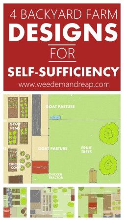 Different layouts for planning a backyard farm.  I believe we are going to start moving this way over the next 5 years.  Yay! Backyard Farm, Homestead Farm, Urban Homesteading, Aquaponics System, Mini Farm, Living Off The Land, Backyard Farming, Farm Design, Homestead Survival