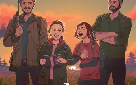 Last Of Us Wallpapers, Tlou Ellie, Edge Of The Universe, Joel And Ellie, Fanart Illustration, The Last Of Us2, Wow Art, Pedro Pascal, Last Of Us