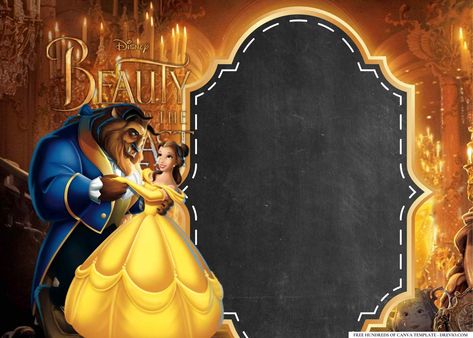 Awesome 14+ Beauty and the Beast Birthday Invitation Templates Step into the enchanting world of Beauty and the Beast and transform your child's birthday into an unforgettable fairytale. With its timeless story, beloved characters, and charming ambiance, this the... Beauty And The Beast Invitation Template, Beauty And The Beast Template, Beauty And The Beast Birthday, Gold Tablecloth, Enchanted Castle, Royal Ball, Free Printable Birthday Invitations, Fairytale Stories, Free Printable Invitations