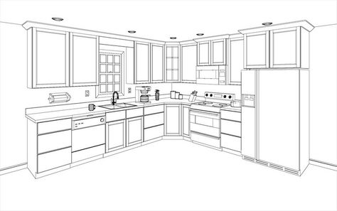 Axonometric Interior, Isometric Furniture, Kitchen Cabinets Drawing, Kitchen Cabinets Design Layout, Cabinet Layout, Online Kitchen Design, Simple Kitchen Cabinets, 3d Kitchen Design, Layout Sketch