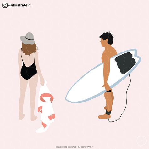 Flat Vector People, Beach People, Beach Packing, Architecture People, Interior Design School, Vector People, People Tree, Beach Posters, Poster Ideas