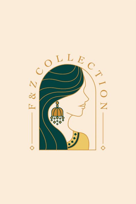 Traditional clothing logo design Iq Logo, Retro Monogram, Logo Maker Free, Best Logo Maker, Clothing Logo Design, Logo Design Agency, Jewelry Logo Design, Design Hacks, Inspiration Logo Design