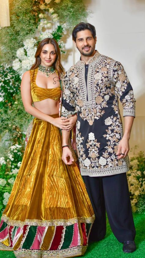 Sidharth Malhotra Wedding Outfits, Twin Quotes, Celebrity Event, Indian Designs, Diwali Outfits, Indian Sari Dress, Sidharth Malhotra, Heavy Dresses, Lehnga Dress