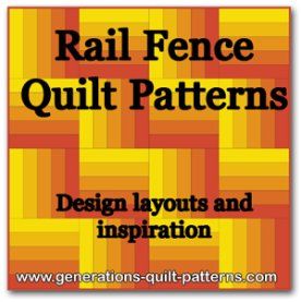 Rail Fence Variations, Fence Rail Quilt Pattern Variation, Railfence Quilts Patterns, Rail Quilt, Fence Quilt Pattern, Quilt Pattern Design, Hand Quilting Designs, Rail Fence Quilt, Easy Quilting