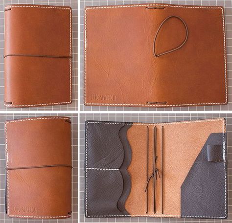 Diy Leather Travelers Notebook Cover, A5 Leather Notebook Cover, Midori Travelers Notebook Diy, Diy Leather Notebook Cover, Diy Leather Journal Cover, Diy Travelers Notebook Cover, Fauxdori Travelers Notebook, Travelers Notebook Cover, Diy Travelers Notebook