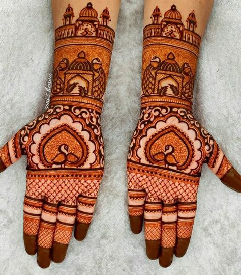 Mehndi Art Designs Front Hand, Mehndi Designs Peacock, Mehndi Art Designs Front, Elephant Henna Designs, Hand Simple Mehndi Design, Front Hand Simple Mehndi, Mehndi Designs For Front Hand, Elephant Henna, Indian Mehendi