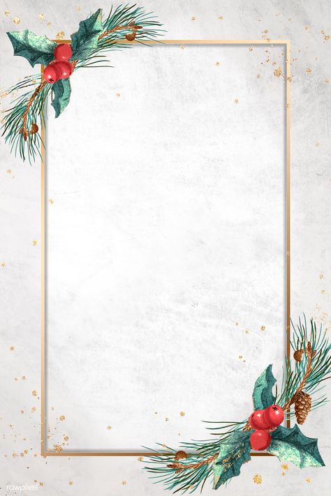 Golden rectangle Christmas frame design | premium image by rawpixel.com / Donlaya #picture #photography #inspiration #photo #art #frame Christmas Boarders, Free Christmas Borders, Christmas Wreath Designs, Golden Rectangle, Merry Christmas Vector, Christmas Films, Christmas Backgrounds, Christmas Frame, Christmas Border