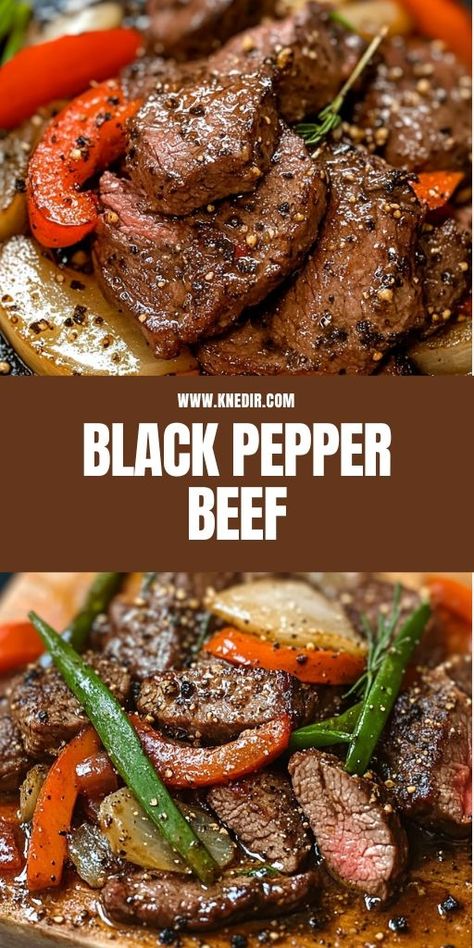 🌶️ Spice up your dinner with this quick and savory Black Pepper Beef Stir-Fry! 🥩🍽️ Loaded with tender beef, colorful veggies, and a bold black pepper sauce, it’s a restaurant-quality meal you can make at home in under 20 minutes. Pair with steamed rice for the perfect dinner combo! 🍚 Add this to your weeknight dinner rotation now. #BlackPepperBeef #AsianInspiredRecipes #QuickAndEasyMeals #HealthyStirFry #FoodieFavorites 🥢🔥 Chinese Black Pepper Beef, Black Pepper Beef Stir Fry, Black Pepper Sauce, Black Pepper Beef, Pepper Beef, Pepper Steak Recipe, Beef Stir Fry Recipes, Colorful Veggies, Healthy Stir Fry