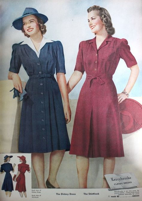 1942 matching fabric belts in buckle and tie styles Casablanca Party, 1940s Accessories, 50s Clothes, 1940s Clothes, 1940 Fashion, 40s Mode, Wwii Fashion, 40's Fashion, 1940s Women