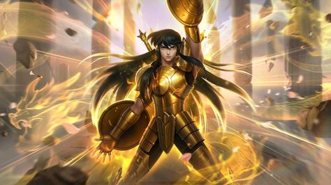 Mobile legends bang bang new collab with saint seiya new badang skin chou skin and valir skin sagittarius seiya libra shiryu leo ikki Mobile Legend Chou Skin, Creepy Backgrounds, Album Artwork Cover Art, Mobile Legends Bang Bang, Backgrounds Girly, Kawaii Background, Monkey Pictures, Cow Pictures, Emo Wallpaper