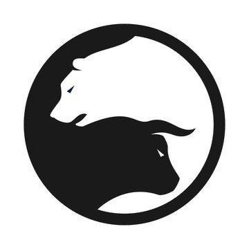 Forex Tattoo, Bear Vs Bull, Trade Logo, Bull Bear, Tiger Artwork, Yin Yang Tattoos, Bull Tattoos, Bear Vector, Stock Trading Strategies