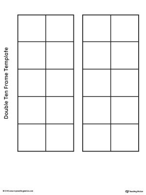 Practice counting by placing fun small objects into this double ten-frame template. Ten Frame Template Free Printable, Free Ten Frames Printables, Tens Frame Worksheet, Ten Frames Printable Free First Grade, Double Ten Frames Printable Free, Blank Ten Frames Printable Free, Tens Frames Printable Free, Free Ten Frame Printables, Ten Frame Worksheet