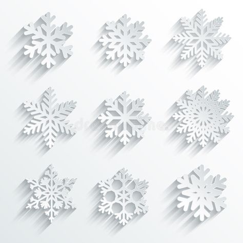 Snowflakes shape vector icon set. Creative snow design #Sponsored , #ad, #SPONSORED, #shape, #icon, #snow, #vector Abstract Snowflake, Snow Design, Shape Vector, Paper Flower Patterns, Snow Flower, Flower Vector, Snowflake Shape, Icon Set Vector, Pattern Drawing