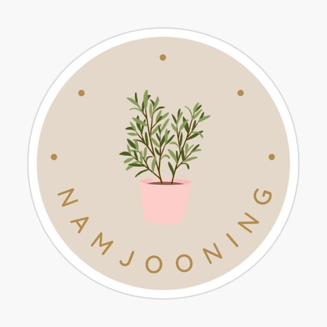 Namjooning sticker🌱 made by me 🌱 check it on my Redbubble shop! Namjooning Embroidery, Happiness Stickers Kdrama, Namjooning Sticker, Sticker Design, Sell Your Art, Vinyl Sticker