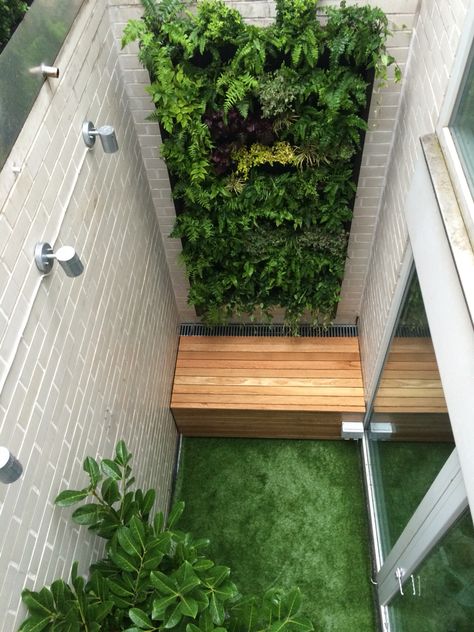 Small City Garden Ideas, Small Atrium Ideas, Small Interior Garden, Small Indoor Courtyard, Bedroom Courtyard, Vertikal Garden, Indoor Courtyard, Home Garden Ideas, Terrasse Design