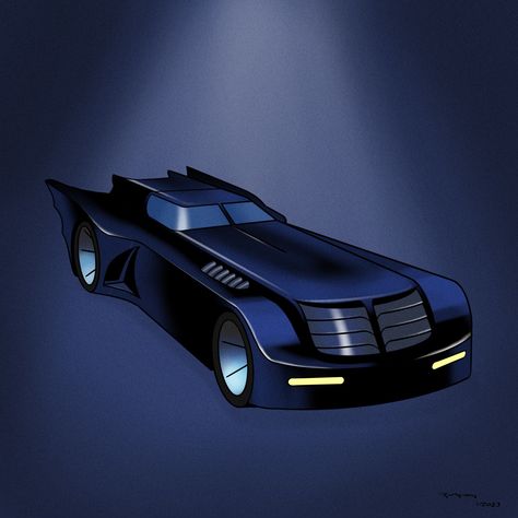 Batman The Animated Series Batmobile, Batmobile Animated Series, Batman Movie Posters, Notes On Instagram, Batman Car, The Batmobile, Batman 2, Batman Batmobile, Caped Crusader