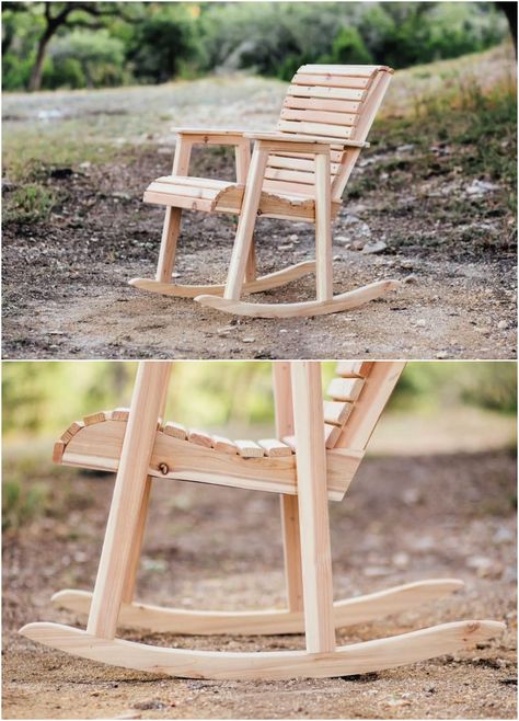 Outdoor Rockers Rocking Chairs, Diy Rocking Chair Plans, Outdoor Chair Plans, Diy Outdoor Chair, Lounge Chair Diy, Diy Rocking Chair, Garden Rocking Chair, Rocking Chair Plans, Kids Rocking Chair