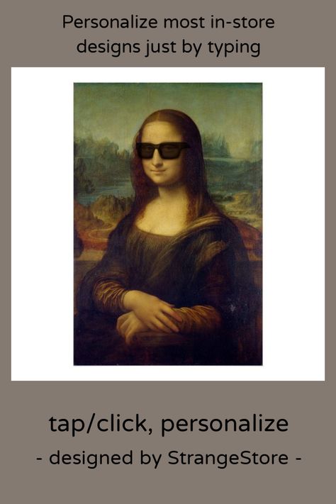 Hipster da Vinci Mona Lisa in Shades Fine Art Poster - tap/click to personalize and buy #Poster #customizable #funny #hipster #mona #lisa Hipster Glasses, Cat Frame, Funny Posters, Funny Happy, Make Your Own Poster, Fine Arts Posters, Cat Print, Funny Art, Modern Artwork