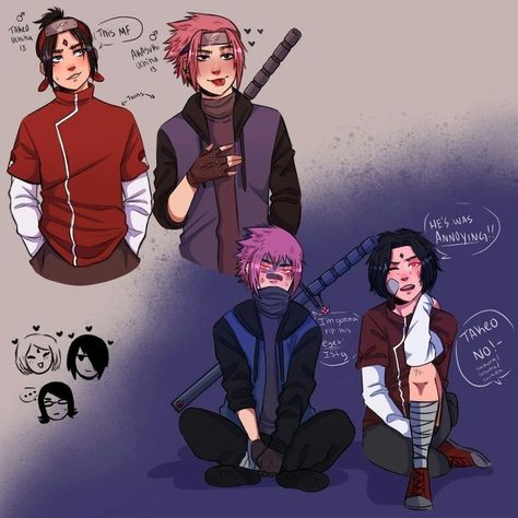 Uchiha Twins, Sasuke Uchiha Sakura Haruno, Naruto Oc Characters, Uzumaki Boruto, Naruto Fan Art, Naruto Sasuke Sakura, Naruto Comic, Sakura Uchiha, Sarada Uchiha