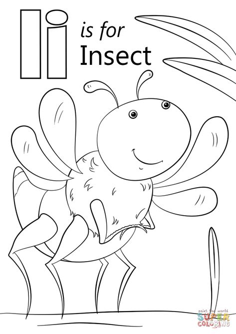 I For Insects Preschool, I Is For Insect, I Worksheet, I Is For, Letter I Worksheets For Preschoolers, Letter Ii Worksheets For Preschool, Letter I For Insect, Letter I Coloring Pages Free Printables, Letter I Coloring Pages